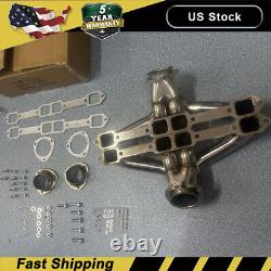 Stainless Exhaust Headers Super Short Small Block For/Chevy Impala Nova Corvette