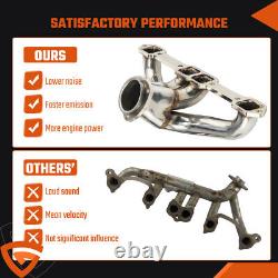 Stainless Exhaust Headers Super Short Small Block For Chevy Impala Nova Corvette