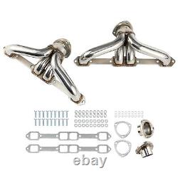 Stainless Exhaust Headers Super Short Small Block For/Chevy Impala Nova Corvette