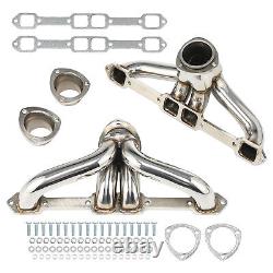 Stainless Exhaust Headers Super Short Small Block For/Chevy Impala Nova Corvette