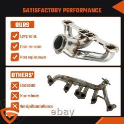 Stainless Exhaust Headers Super Short Small Block For Chevy Impala Nova New