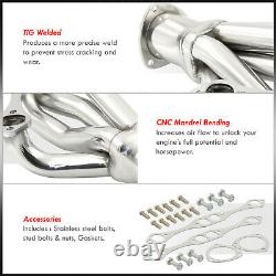 Stainless Exhaust Shorty Headers Kit For Chevy Small Block 265 305 327 350 400