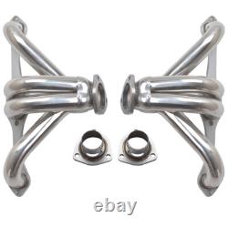 Stainless Hugger Headers For Chevy Small Block SB V8 262 265 283 305 327 350 400