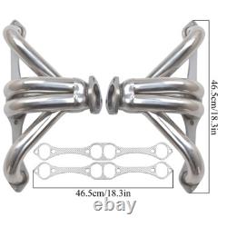 Stainless Hugger Headers For Chevy Small Block SB V8 262 265 283 305 327 350 400