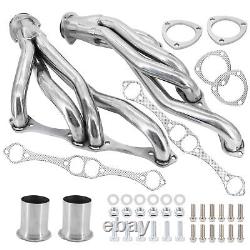 Stainless Shorty Exhaust Manifold Header For Chevy 265-400 V8 Small Block SBC