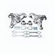 Stainless Shorty Hugger Headers For 283-400 Small Block Chevy Street Rod SBC V8