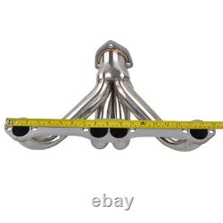 Stainless Shorty Hugger Headers For 283-400 Small Block Chevy Street Rod SBC V8