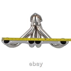 Stainless Shorty Hugger Headers For 283-400 Small Block Chevy Street Rod SBC V8