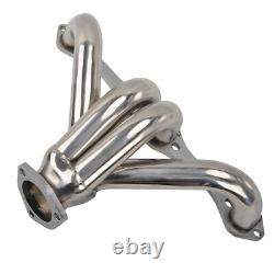Stainless Shorty Hugger Headers For 283-400 Small Block Chevy Street Rod SBC V8
