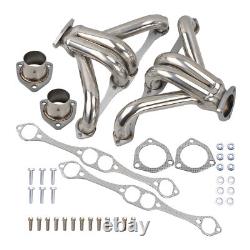 Stainless Shorty Hugger Headers For 283-400 Small Block Chevy Street Rod SBC V8