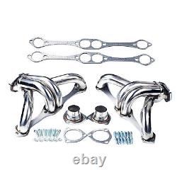 Stainless Shorty Hugger Headers For 350 400 Small Block Chevy Street Rod SBC USA