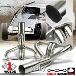 Stainless Steel Exhaust Header Manifold for Chevy Small Block IMCA Circle SBC V8