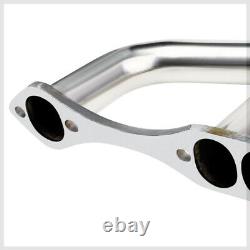 Stainless Steel Lake Style Exhaust Header Manifold for Small Block Chevy V8 Rods