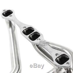 Stainless Steel Long Tube Exhaust Header For Chevy Sbc 305 350 400 Camaro Malibu