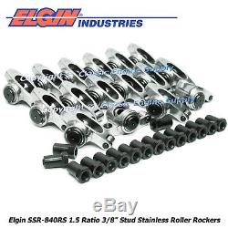 Stainless Steel Roller Rocker Arms 1.5 Ratio 3/8 Studs Chevy 400 350 327 305