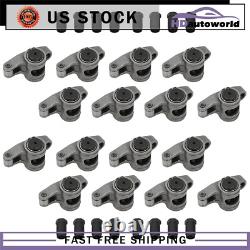 Stainless Steel Roller Rocker Arms For Small Block Chevy Sbc 350 7/16 1.5 Ratio
