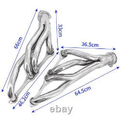 Stainless Steel Shorty Manifold Header For Chevy 265-400 V8 Small Block SBC NEW