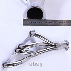 Stainless Steel Shorty Manifold Header For Chevy 265-400 V8 Small Block SBC NEW
