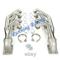 Stainless Turbo Exhaust Manifold LS1 LS6 LSX GM V8 + Elbows T3 T4 to 3.0 V Band