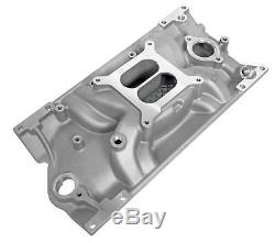 Summit Racing Stage 1 Aluminum Intake Manifold Chevy SBC 350 383 with Vortec Heads