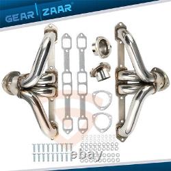 Super Short Small Block Chevy Chrome Coated Exhaust Header Impala Nova Corvette