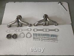 Super Short Small Block Chevy Chrome Coated Exhaust Header Impala Nova Corvette