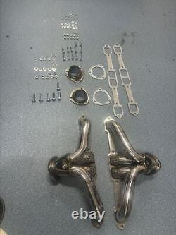 Super Short Small Block Chevy Chrome Coated Exhaust Header Impala Nova Corvette