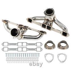 Super Short Small Block Chevy Chrome Coated Exhaust Header Impala Nova Corvette