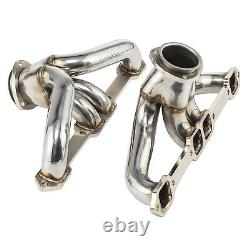 Super Short Small Block Chevy Chrome Coated Exhaust Header Impala Nova Corvette