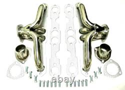 Super Short Small Block Chevy Stainless Exhaust Headers Impala Bel Air Biscayne