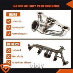 Super Short Small Block For Chevy Stainless Exhaust Headers Impala Nova Corvette