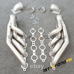 T3 T4 to 3.0 V Band Elbows SS304 Exhaust Manifold Headers LS1 LS2 LS6 LSX GM V8
