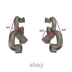 Tru-Ram Small Block Chevy SBC 350 Exhaust Manifolds, Unpolished Stainless Steel