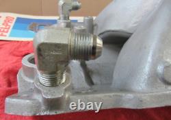 USED SMALL BLOCK CHEVY HURRICANE INTAKE #520301 WithFELPRO 1205 SOLD AS IS