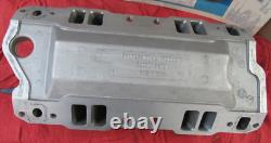 USED SMALL BLOCK CHEVY HURRICANE INTAKE #520301 WithFELPRO 1205 SOLD AS IS
