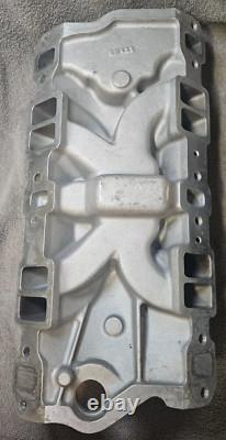 Used Edelbrock 2701 SBC Performer EPS Aluminum Intake Small Block Chevy