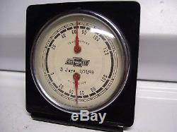 Vintage 1949 original GM CHEVROLET promo thermometer gauge humidity dealer 1948
