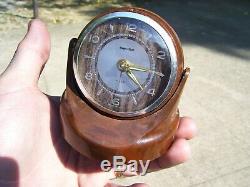 Vintage 50s auto dash clock alarm magnetic swivel gm pontiac ford chevy hot rod