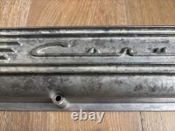 Vintage Aluminum Finned Small Block Chevrolet Corvette Valve Covers #3726086