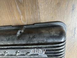 Vintage Aluminum Finned Small Block Chevrolet Corvette Valve Covers #3726086