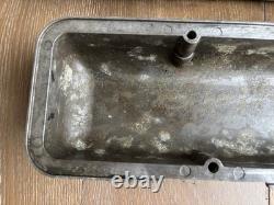 Vintage Aluminum Finned Small Block Chevrolet Corvette Valve Covers #3726086