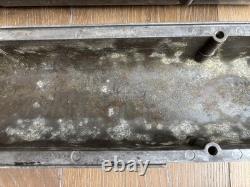 Vintage Aluminum Finned Small Block Chevrolet Corvette Valve Covers #3726086