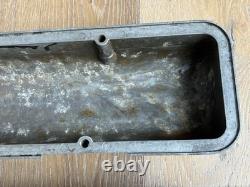 Vintage Aluminum Finned Small Block Chevrolet Corvette Valve Covers #3726086
