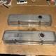 Vintage Cal Custom Small Block Chevy 9 Finned Aluminum Valve Covers 302 327 350