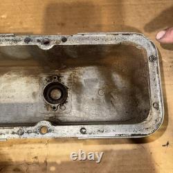Vintage Cal Custom Small Block Chevy 9 Finned Aluminum Valve Covers 302 327 350