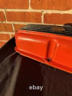 Vintage Edelbrock Aluminum Small Block Chevy Valve Covers