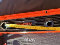Vintage Edelbrock Aluminum Small Block Chevy Valve Covers