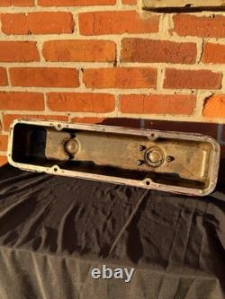 Vintage Edelbrock Aluminum Small Block Chevy Valve Covers