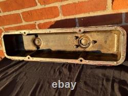 Vintage Edelbrock Aluminum Small Block Chevy Valve Covers