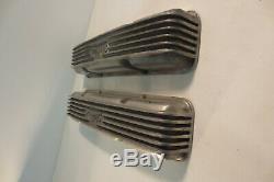 Vintage Edelbrock Small Block Chevy SBC 265 400 1959 to 1986 Finned Valve Covers